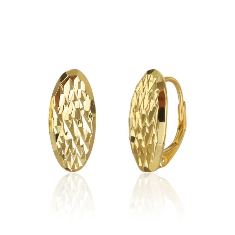 Pozlátené strieborné náušnice JVD SVLE3518XJ6GO00