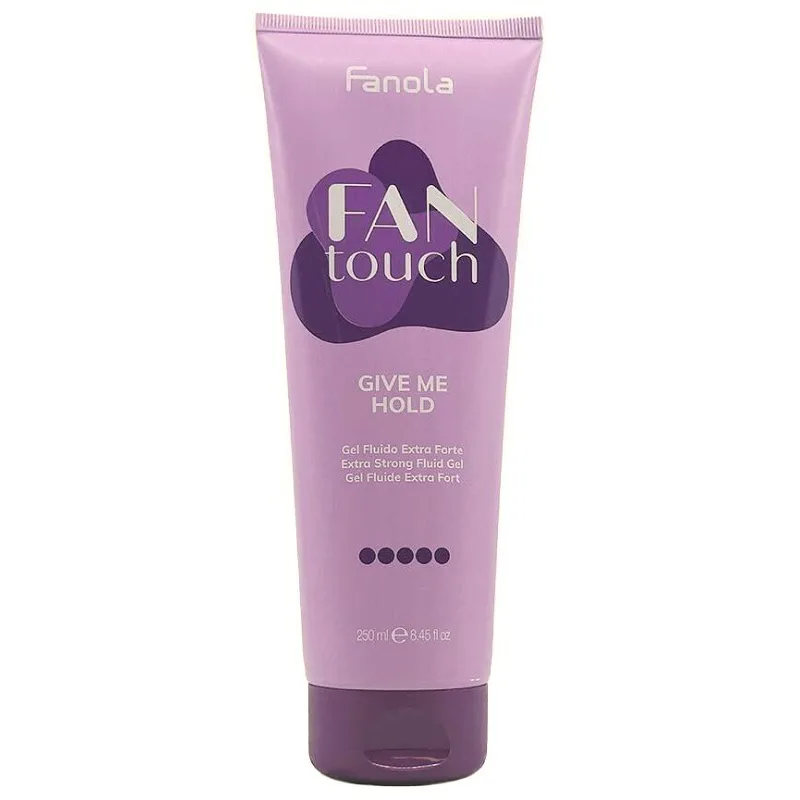 FANOLA Fan Touch Give Me Hold Extra Strong Fluid Gél 250ml - extra silný gél na vlasy