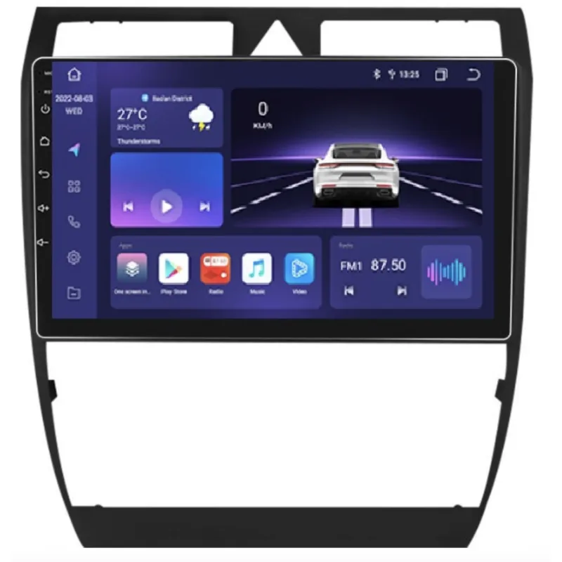 HIZPO KXADA691 Autorádio 9" Android 13 pro Audi A6 Model: S9008 (8+128GB) CHR1759