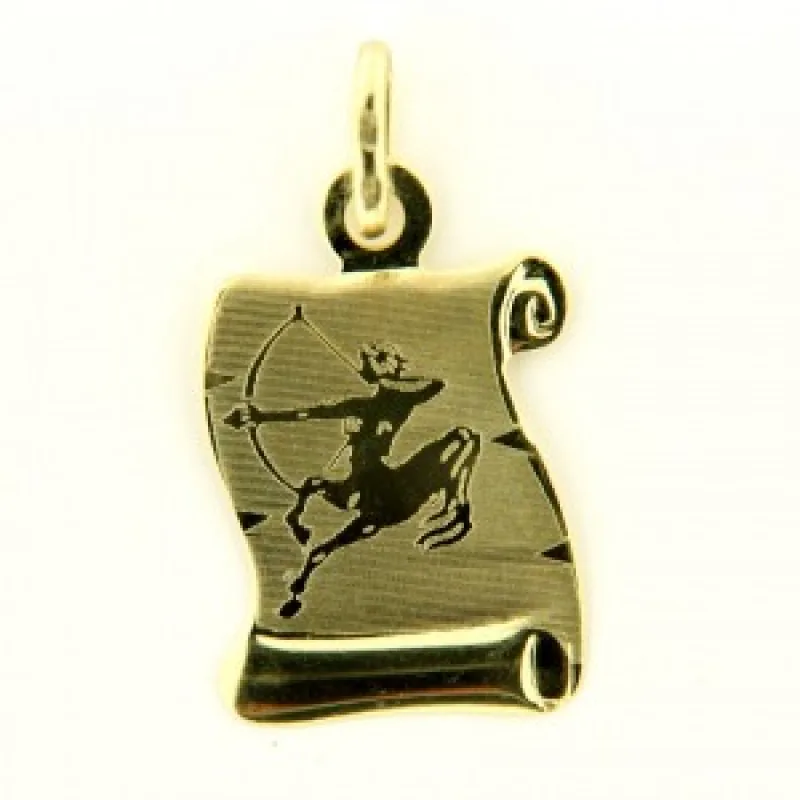 Prívesok mesačné znamenie zo žltého zlata KA 30.10.001 STŘELEC-12, 0.6 g, 0.60 g