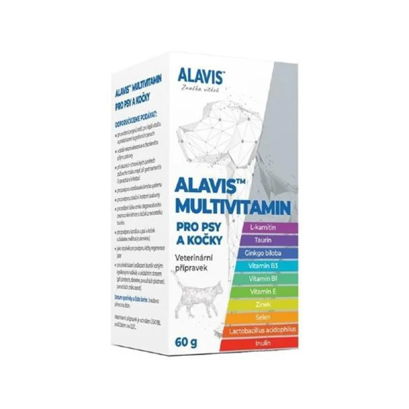 Canvit ALAVIS Multivitamín pre psy a mačky 60 g
