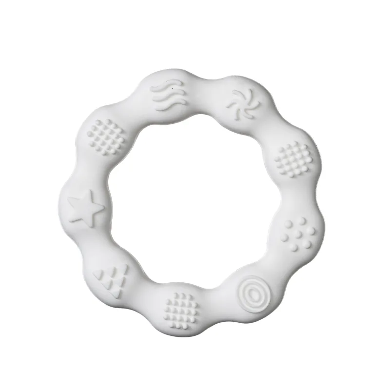 Rappa Hryzátko koliesko-silikón biele