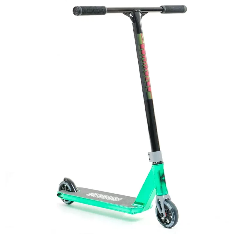 Freestylová kolobežka Dominator Team Edition Scooter - Green Chrome