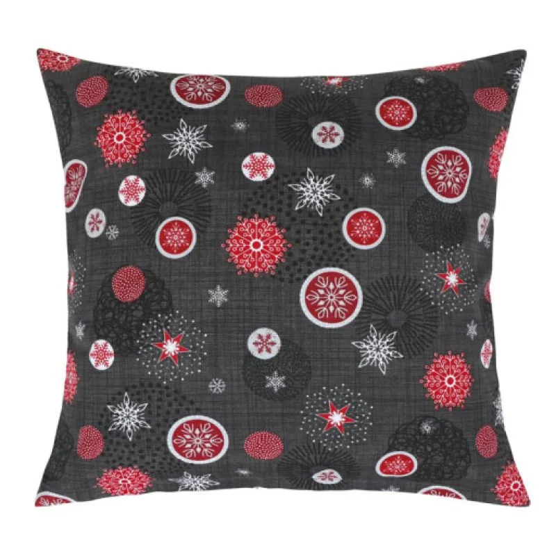 Bellatex Povláček Vánoční ozdoby šedé - 45x45 cm