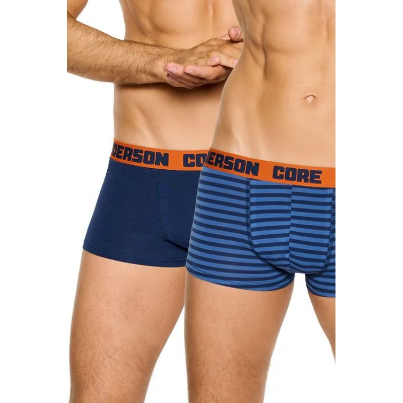 2pack boxerky Naff Core modré a s prúžkami XXL