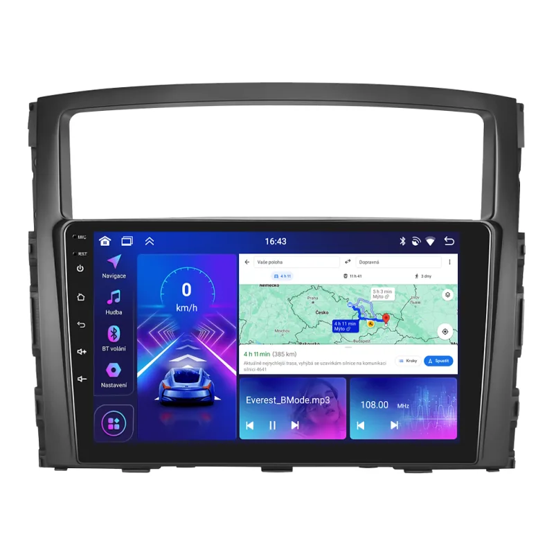 Bmode 2DIN autorádio BEX47 Android, Mitsubishi Pajero IV BEX-UN06M/A7332