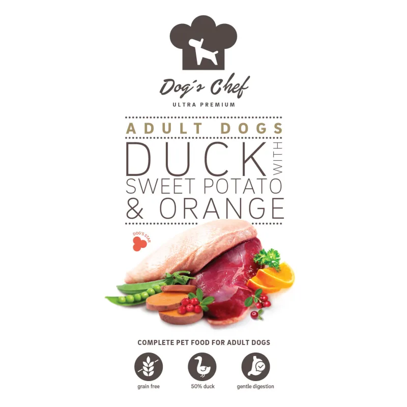 Dog's Chef Dog’s Chef DUCK WITH SWEET POTATO & ORANGE 12 kg
