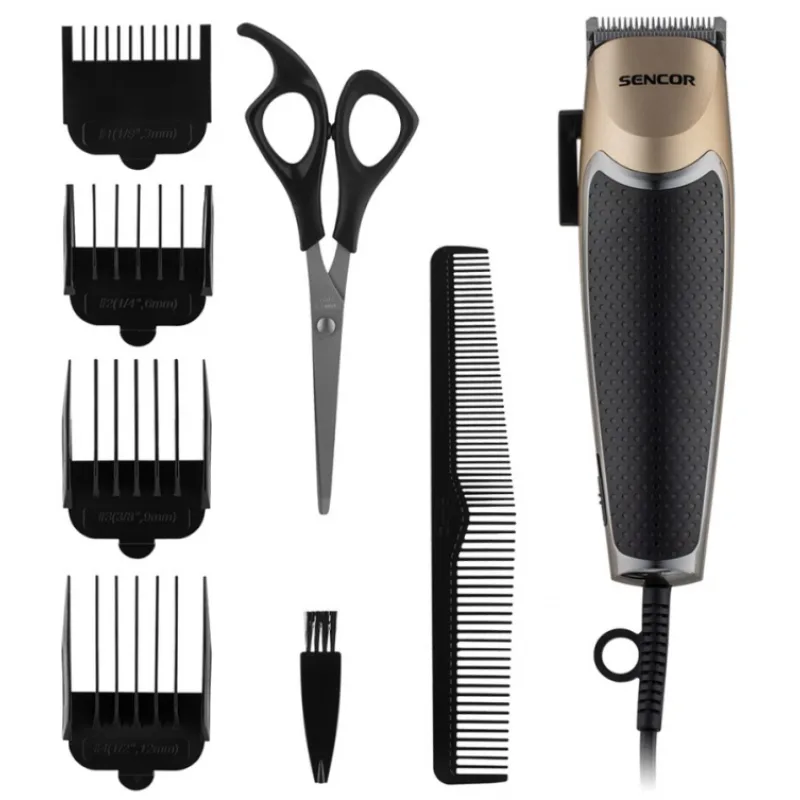 SENCOR SHP 460CH Hair Clipper - šnúrový strihací strojček na vlasy s príslušenstvom