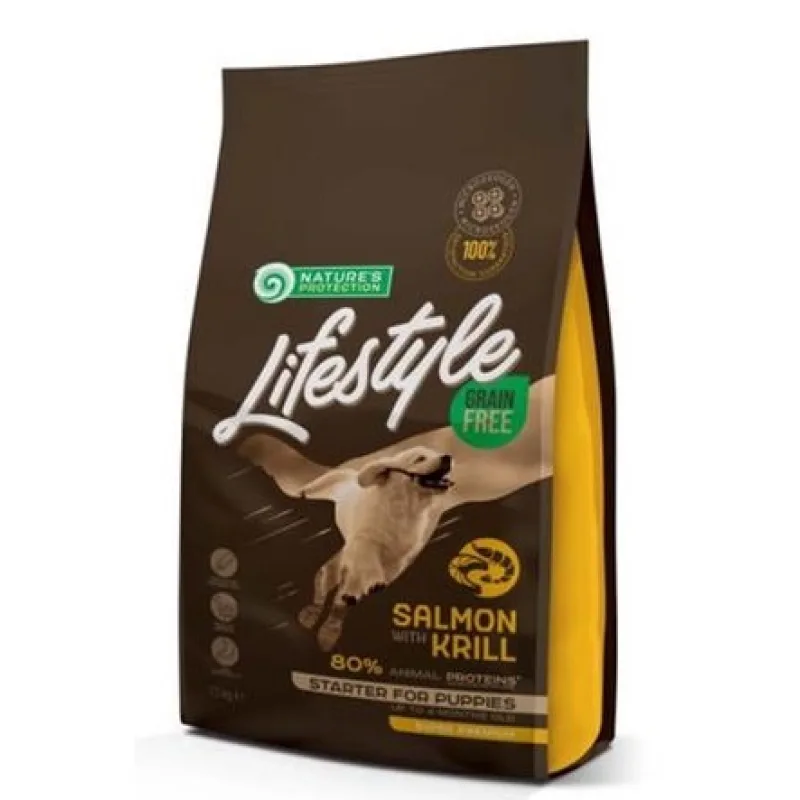 Natures Protection Natures P Lifestyle dog puppies all breeds salmon & krill 1,5 kg