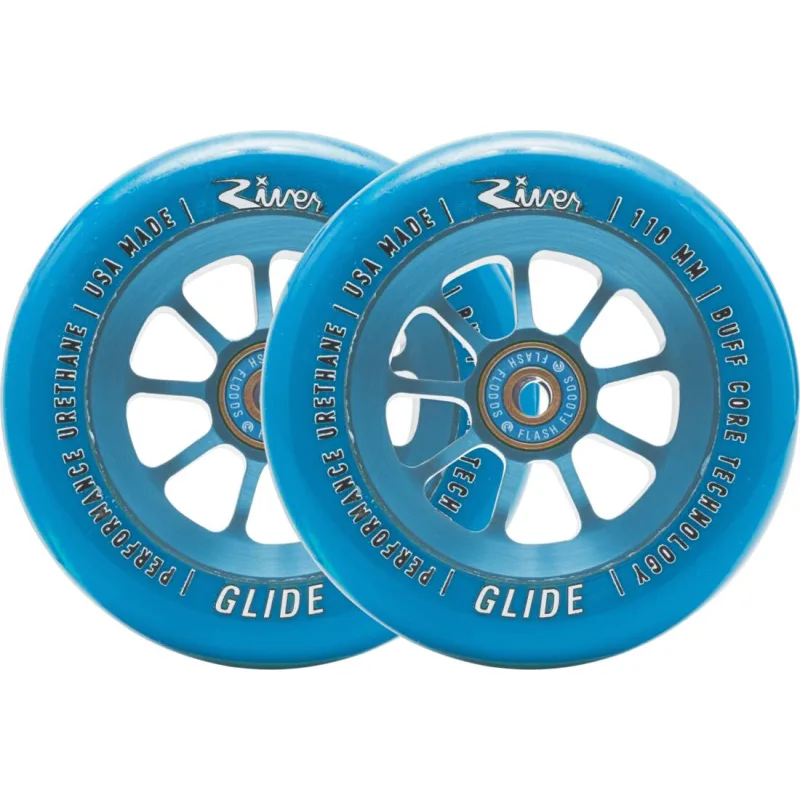 River Naturals Glide Pro Scooter Wheels 2-Pack - Shappire