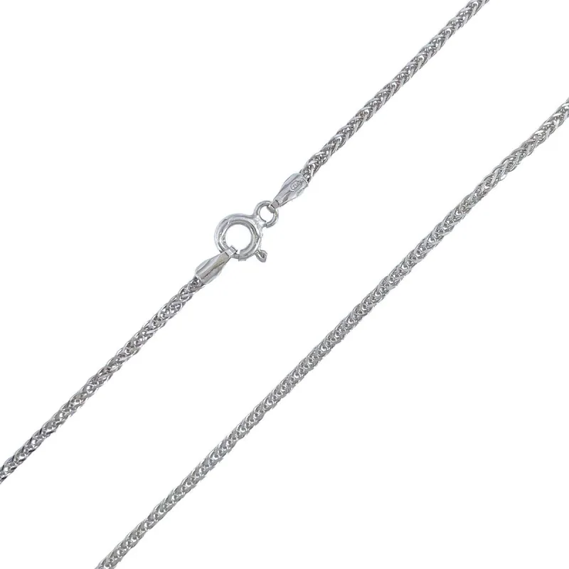 Strieborná retiazka spiga štvorhranná dĺžka retiazky 80cm