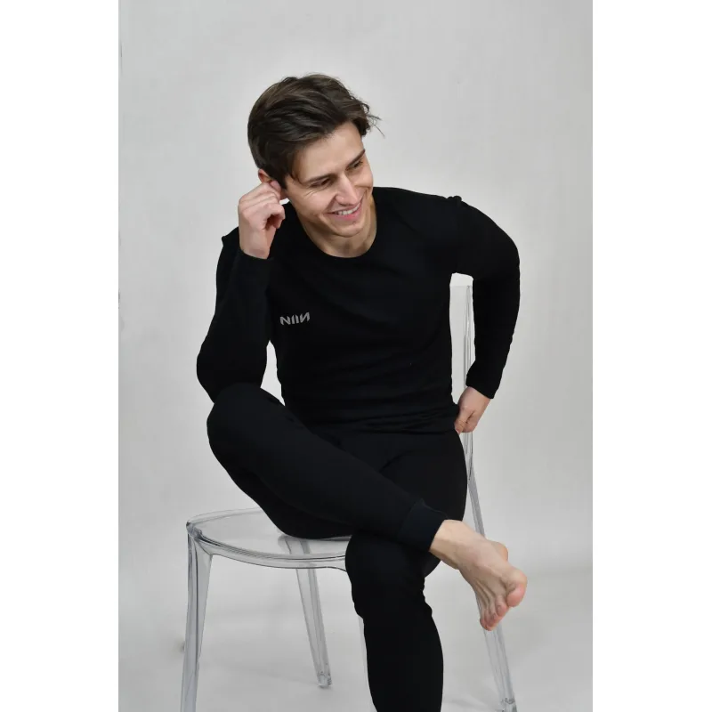 Pánske termo prádlo set NIIN Black - čierna sýta, L
