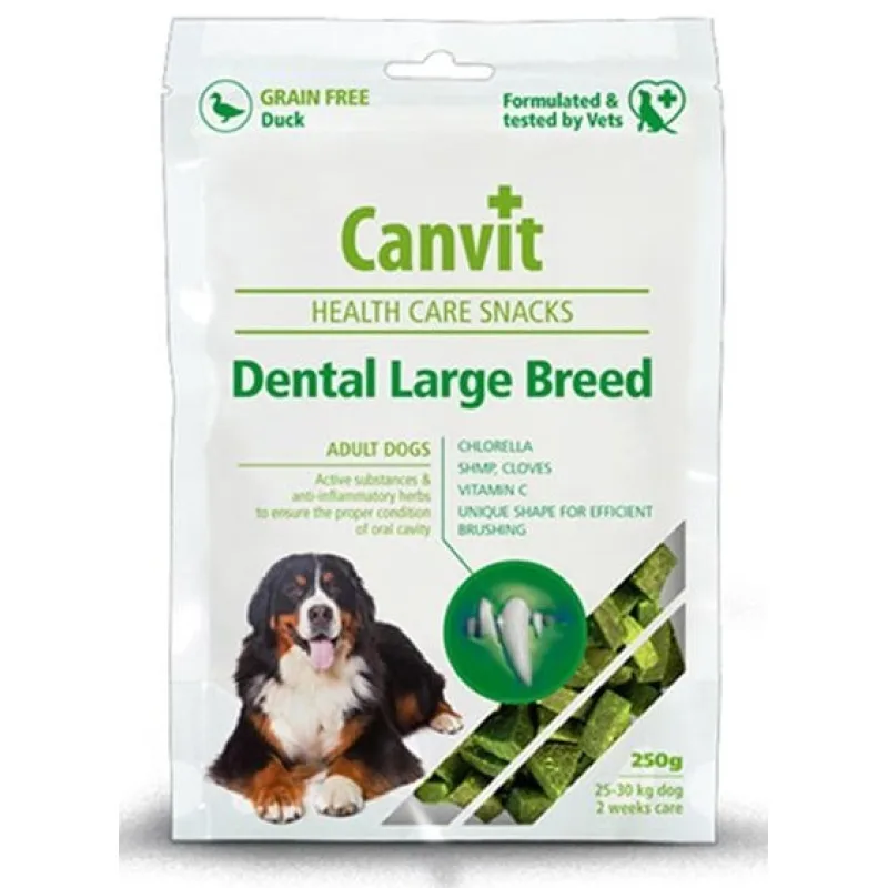 Canvit Health Care dog Dental Snack Large Breed 250 g