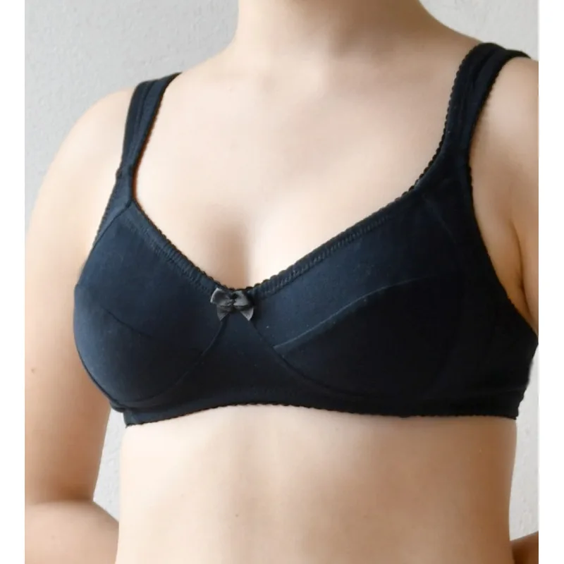 Bavlnená podprsenka Verona 100% bavlna - čierne, 80 B