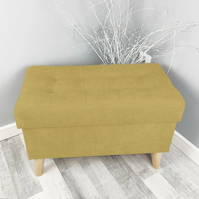 Well Done Taburet Florencia s úložným priestorom 60 × 30 – rôzne farby Barva: 40 hořčicová