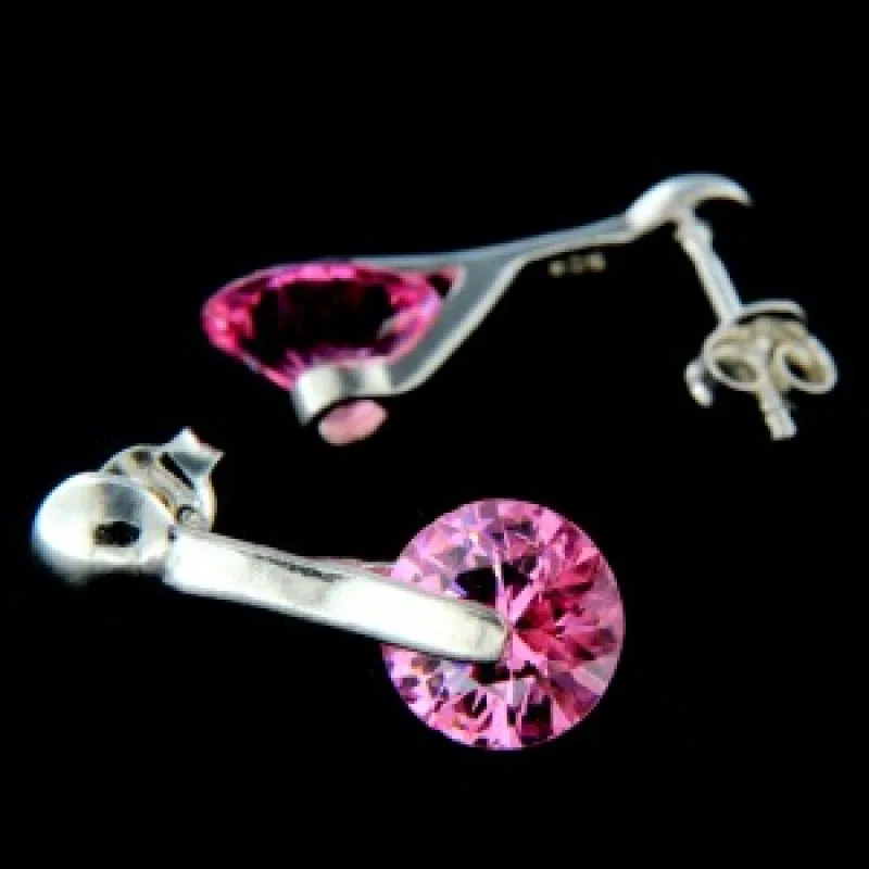 Strieborné náušnice na puzety KA E118 P