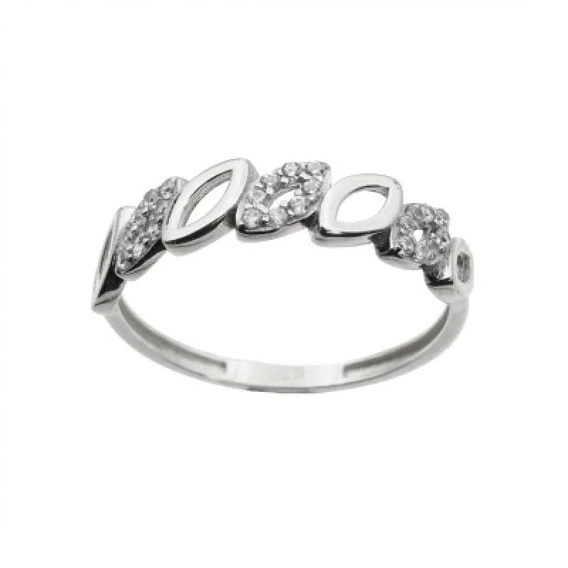 Zlatý prsteň so zirkónmi KA YYZ1173W, 51, 1.35 g