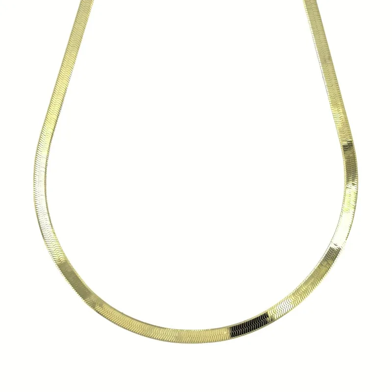 Strieborná retiazka plochý hádok pozlátená dĺžka retiazky 40cm