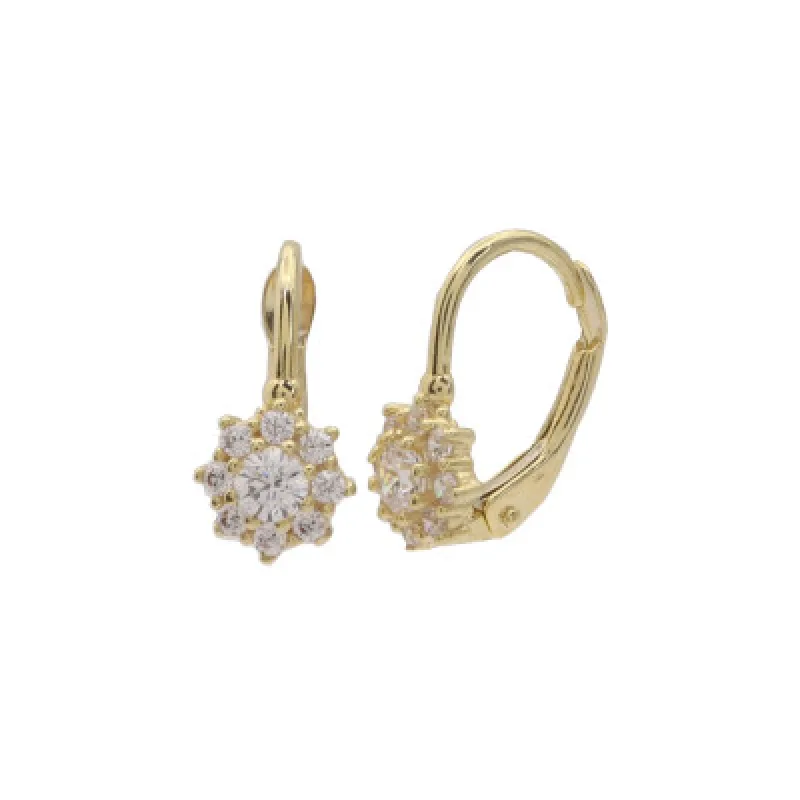 Zlaté dievčenské náušnice na patent KA EECC002, 1.9 g, 1.90 g