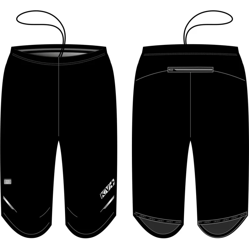 Běžecké kraťasy KV+ Tornado černé 2022/23