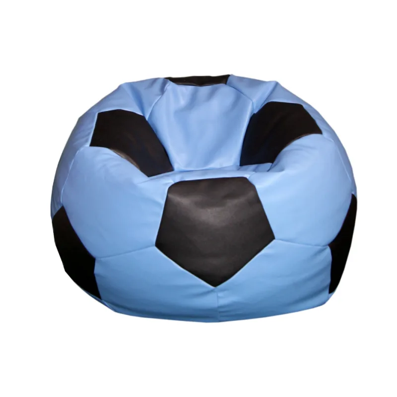 FITMANIA Sedací vak Futbalová LOPTA XXL 450L Vzor: 16 MODRO ČERNÁ