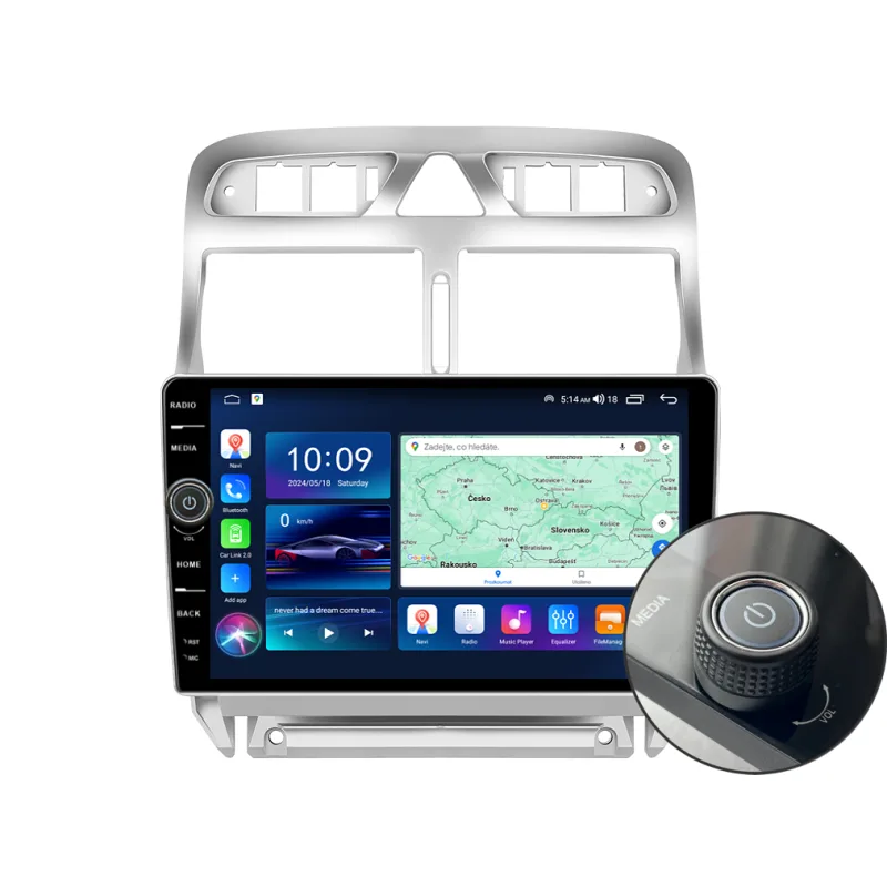 Everest 2DIN autorádio EVE46 Android, Peugeot 307 B402