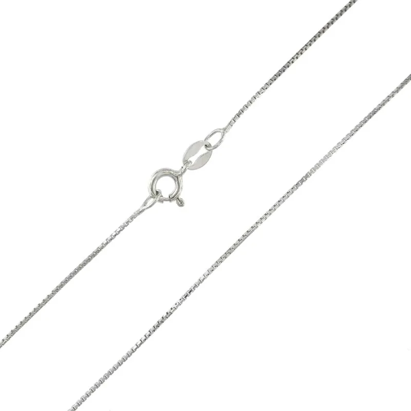 Strieborná retiazka box chain dĺžka retiazky 40cm