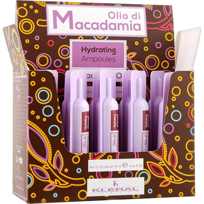 KLÉRAL Olio Di Macadamia 10x10ml - ampulky pro regeneraci suchých vlasů
