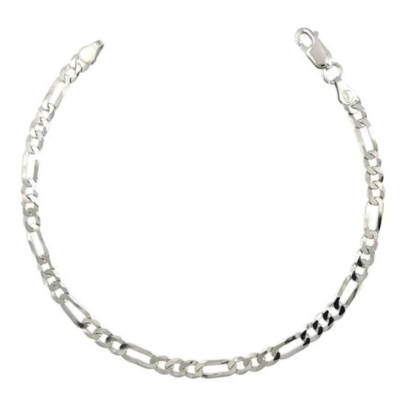 Strieborný náramok figaro dĺžka náramku 19cm