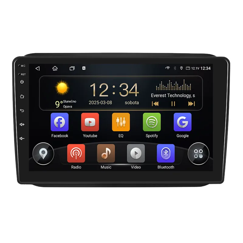 Isudar 2DIN autorádio T75-IEV08 Android, Škoda Fabia II / Roomster T75-UN08/A7319