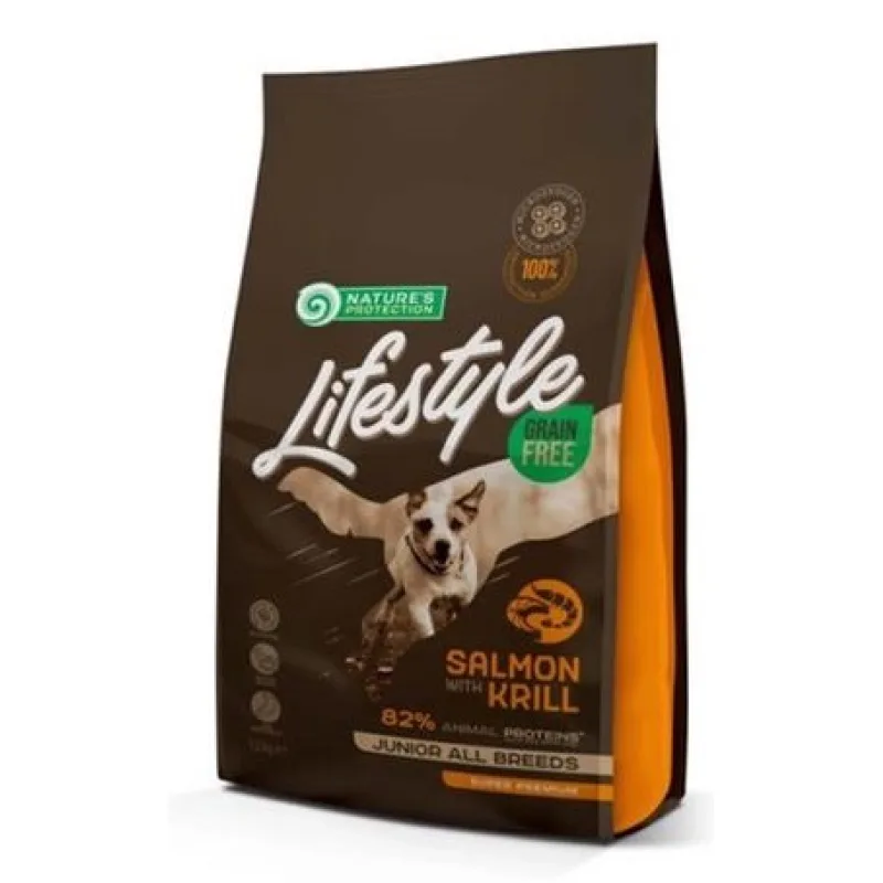 Natures Protection Natures P Lifestyle dog junior all breeds salmon & krill 1,5 kg
