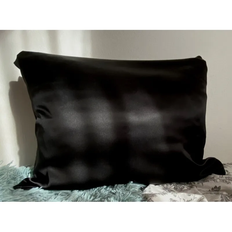 Nopala povlak na polštář, morušové hedvábí rozměr 52x42x10, barva černá