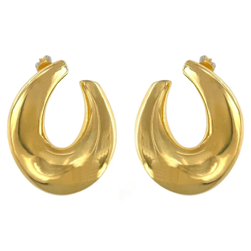 Strieborné pozlátené náušnice