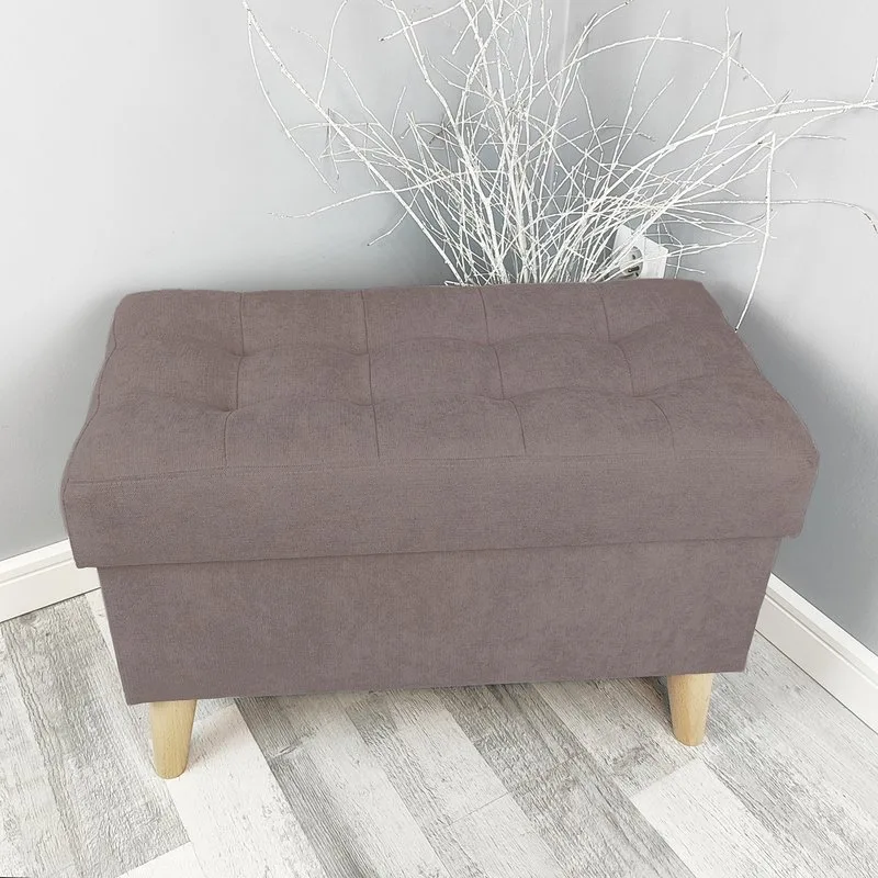 Well Done Taburet Florencia s úložným priestorom 60 × 30 – rôzne farby Barva: 28 čokoládově hnědá