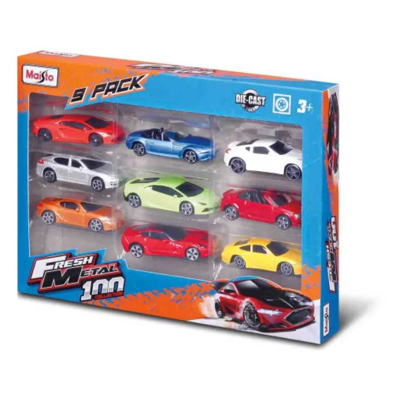 Maisto Sada osobních aut, 9ks
