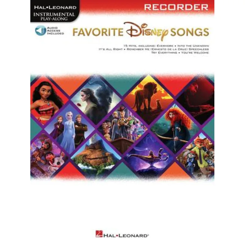 Hal Leonard Favorite Disney Songs for Recorder + audio