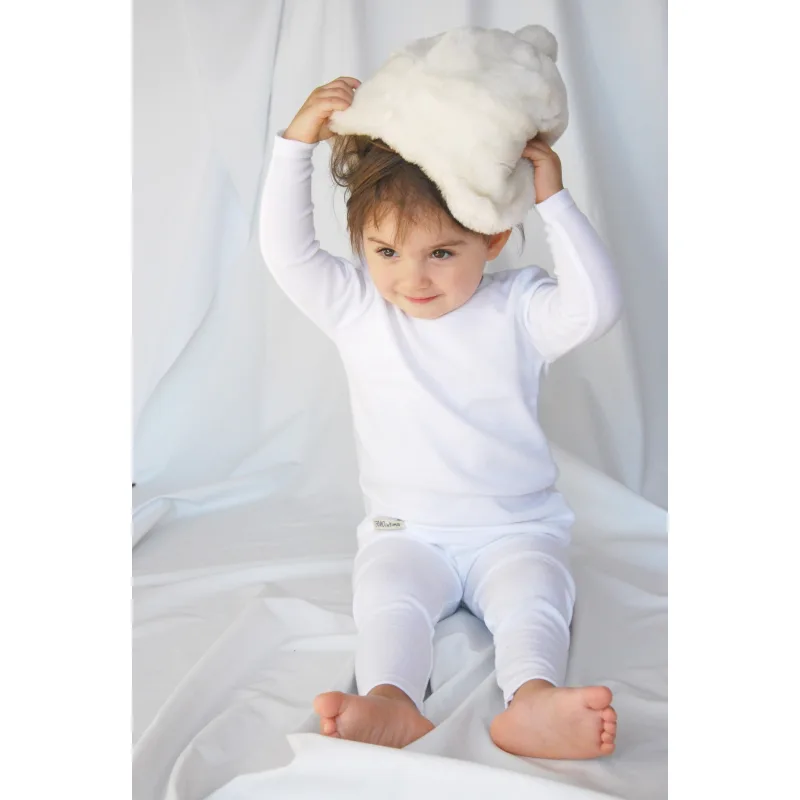 Termo oblečenie pre deti - súprava TERMO intima - biela, 86-92
