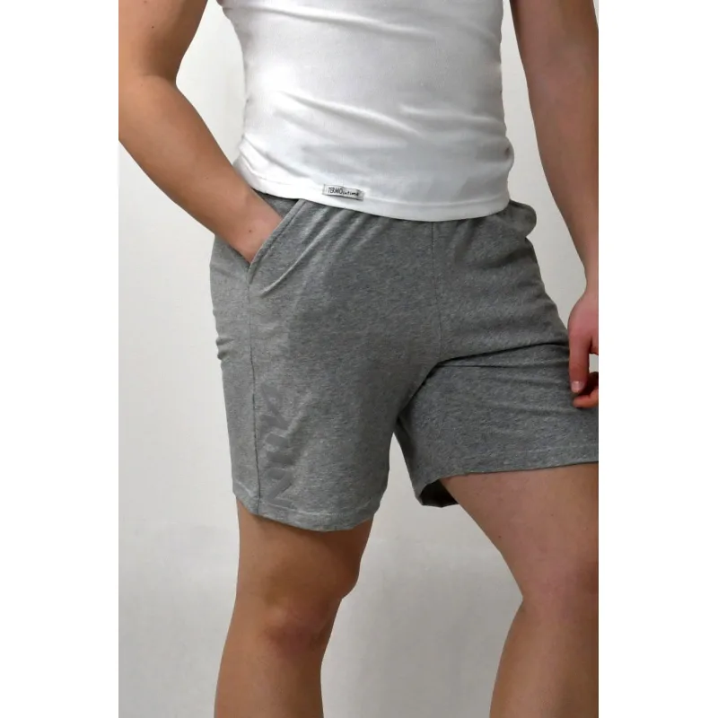Pánske šortky krátke letné bežecké- šedá svetlá - sivá, L