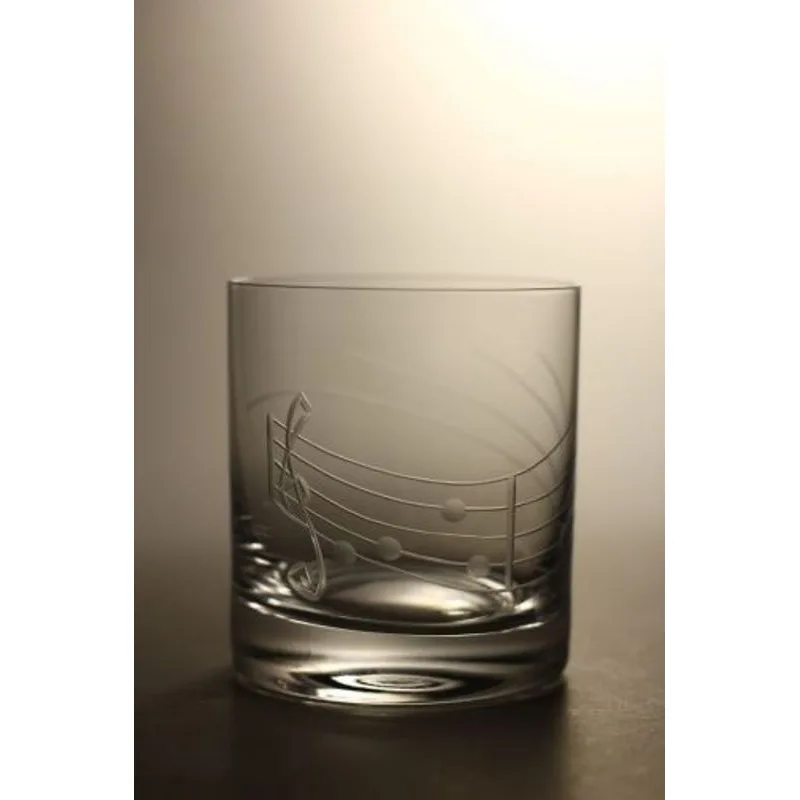 DaMirs Sada 6 skleniček na whisky - noty (280ml)