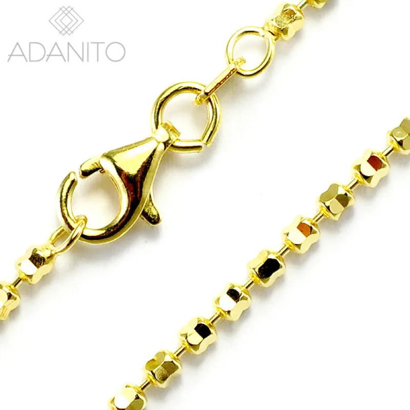 Pozlátená strieborná retiazka ADANITO SSRK014736G, 18 cm