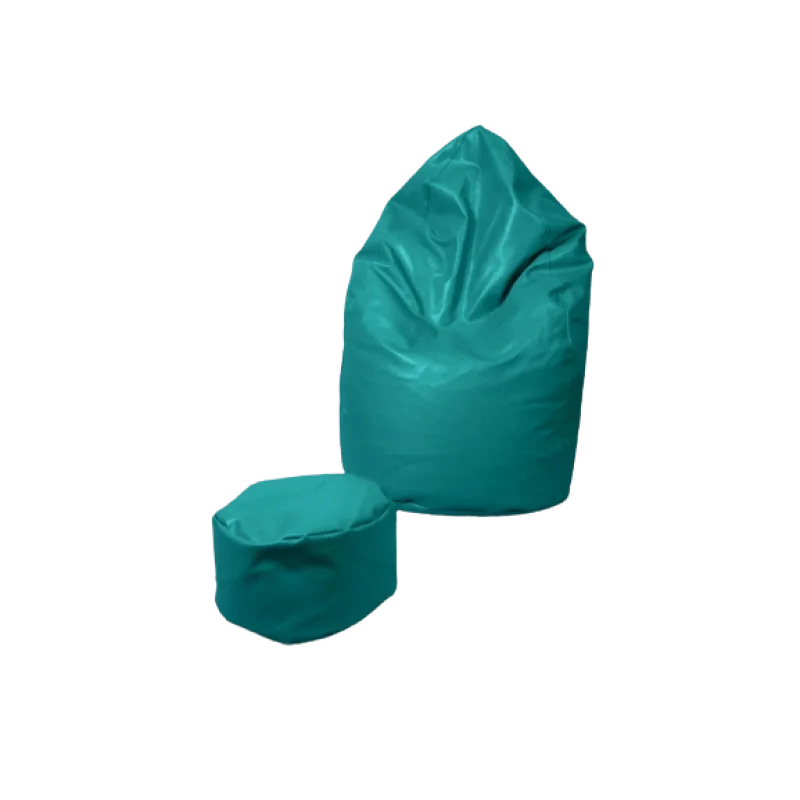 FITMANIA Sedací vak SAKO HRUŠKA XXXL + podnožník Barva: 12 TYRKYSOVÁ