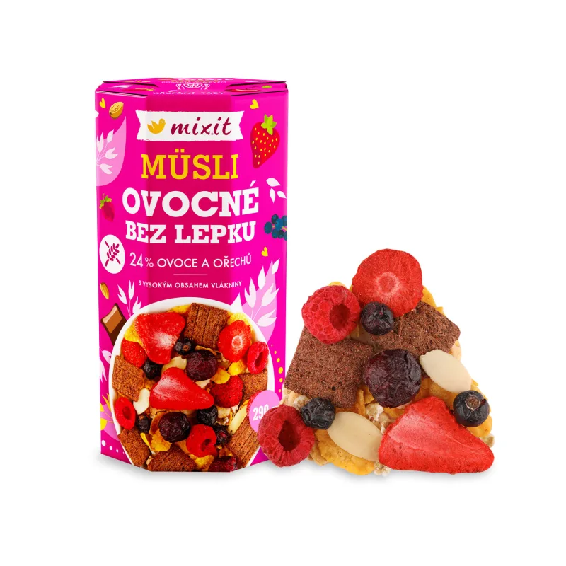 Mixit Ovocné müsli bez lepku 290g