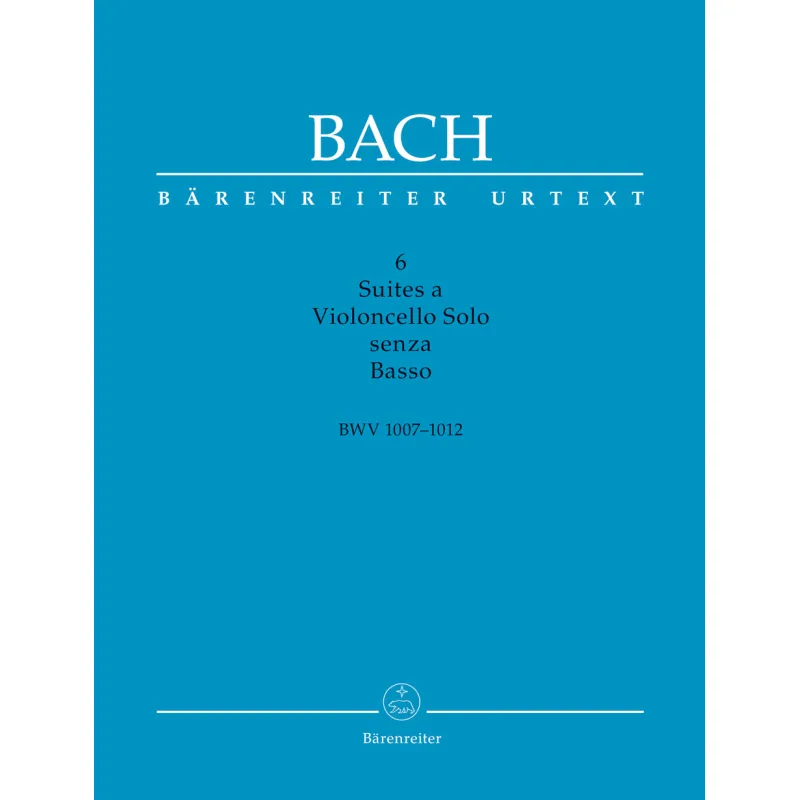 Bärenreiter 6 suit pro sólové violoncello BWV 1007-1012