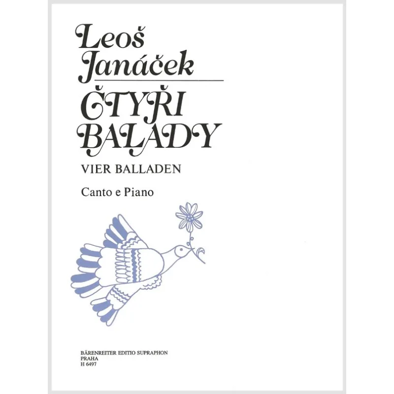 Bärenreiter Čtyři balady pro střední hlas na slova lidové poezie