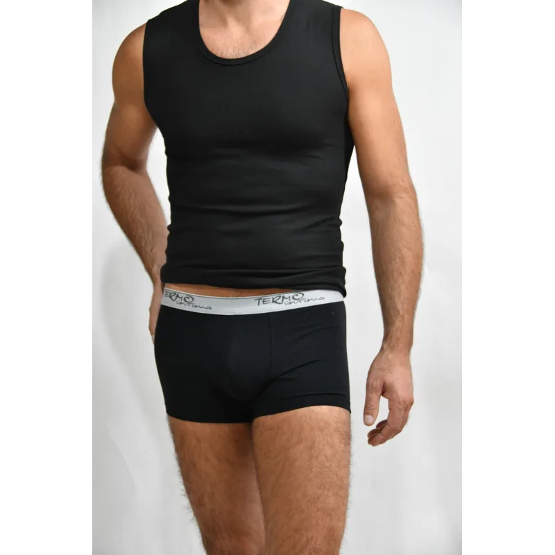 Pánske boxerky bavlnené SET - balenie 4ks - XXL, čierna 4x