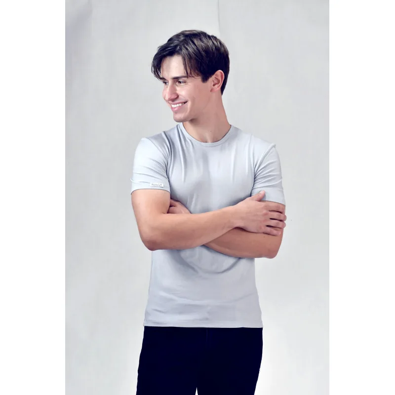 Bambusové tričko pánske Nature Line sivé - L