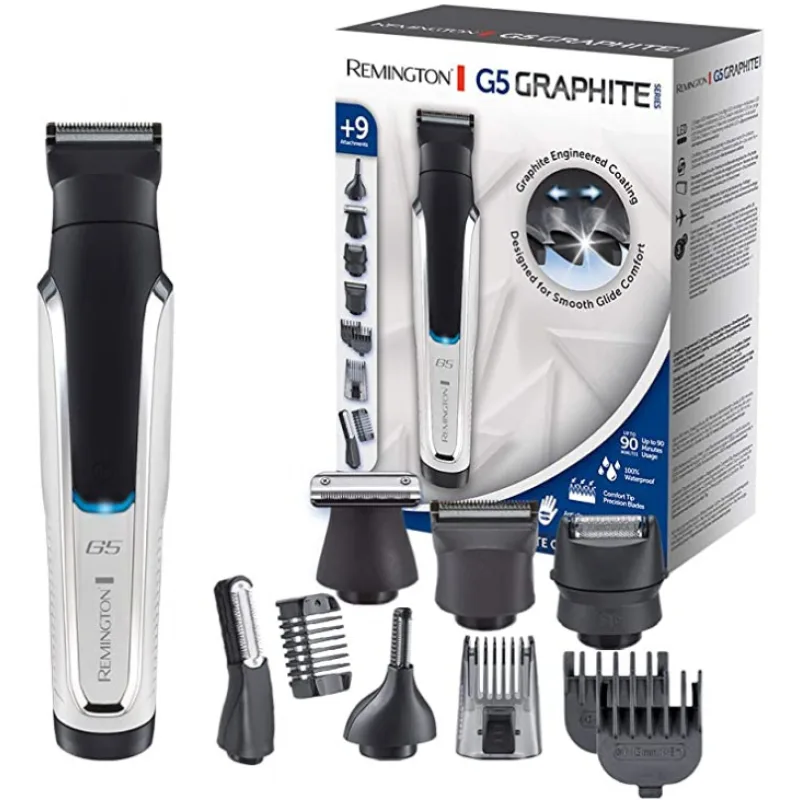 REMINGTON PG5000 G5 Graphite - Zastrihávaci set s deviatimi nástavcami