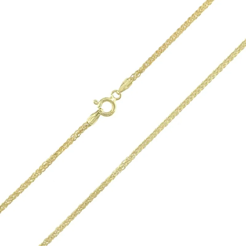 Strieborná pozlátená retiazka spiga dĺžka retiazky 60cm