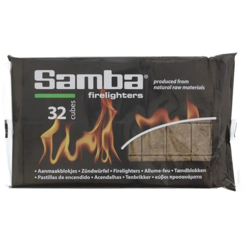 Samba - pevný podpaľovač - 32 ks prírodný