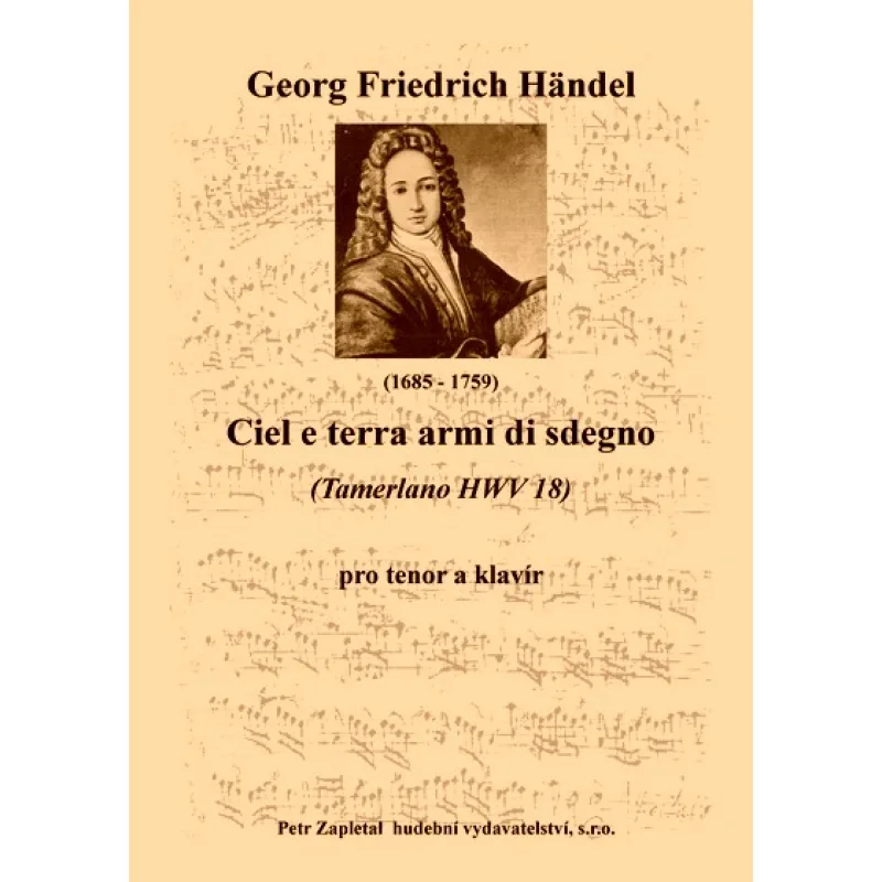 NotaNota Ciel e terra armi di sdegno (Tamerlano HWV 18) - klavírní výtah